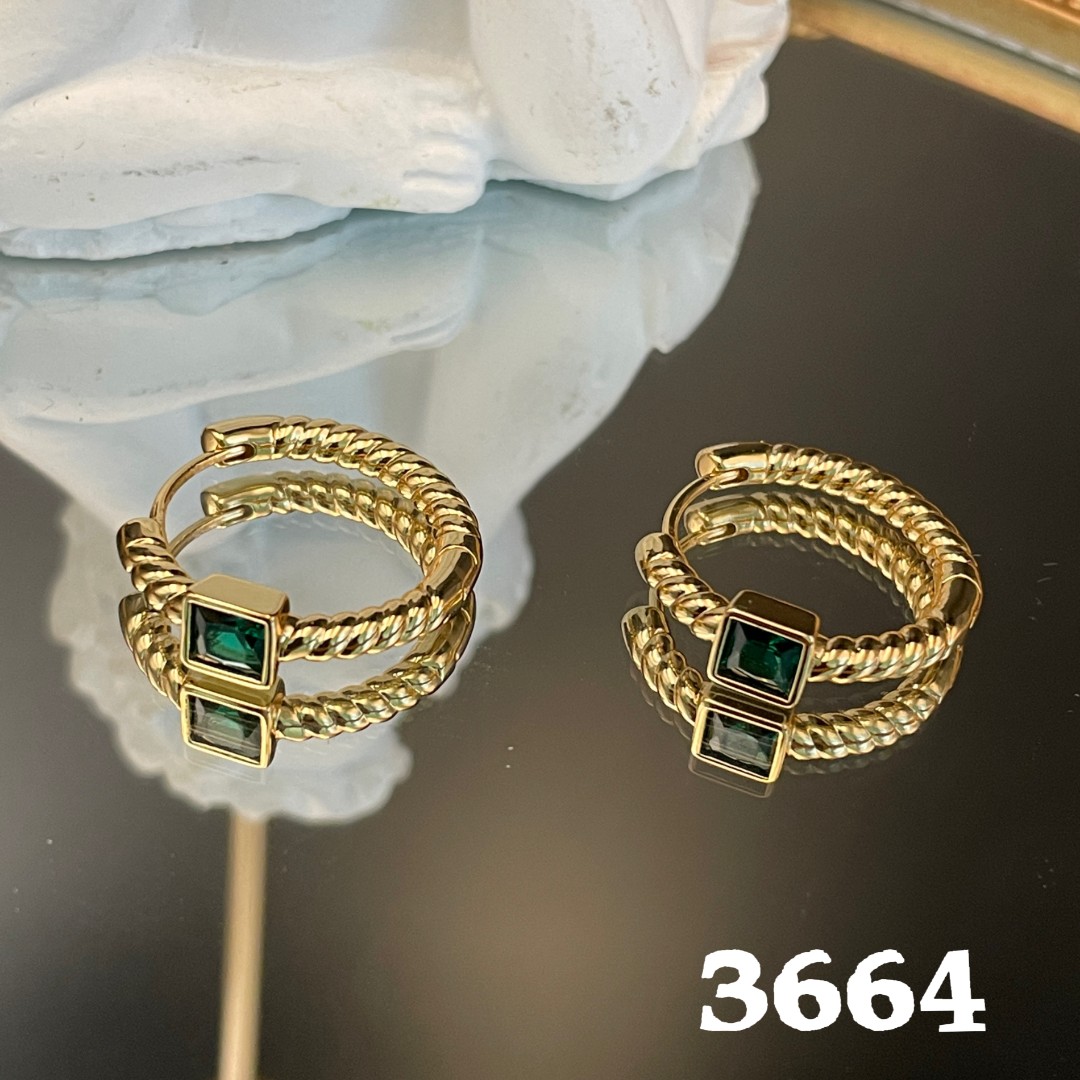 气质精致贵气设计师高级感复古耳饰饰品~3664