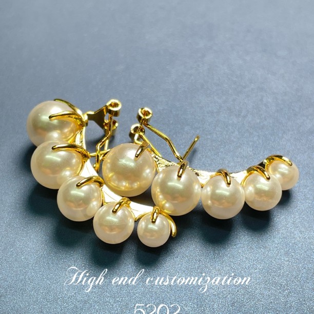 珠珠耳钉网红明星同款原创设计耳饰～5202