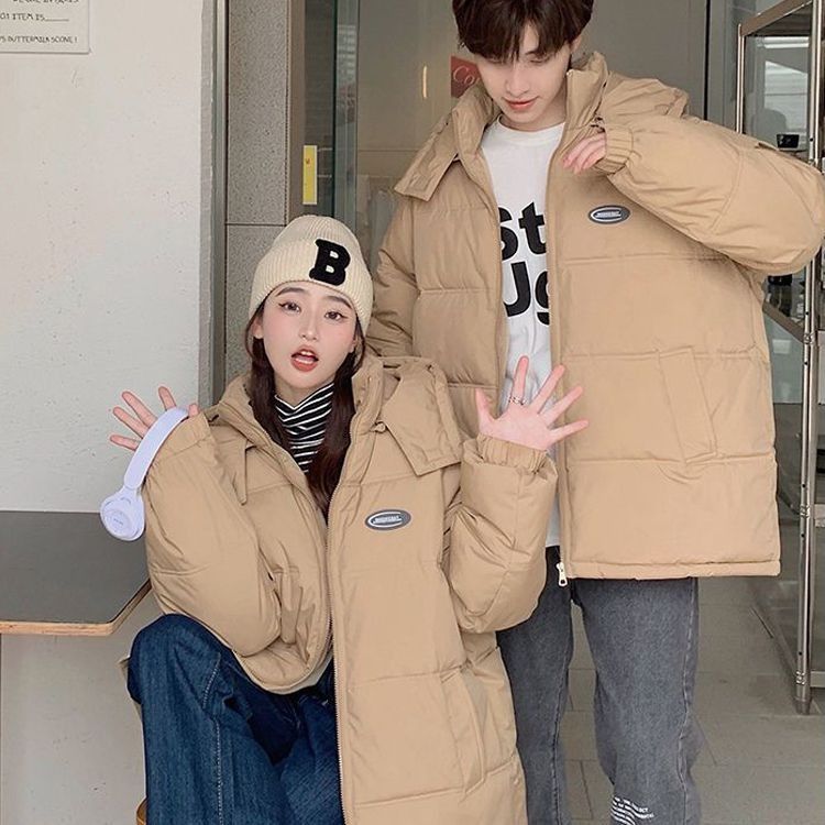 艾莱依面包羽绒服服女2023年冬季新款韩版小个子短款可脱卸连帽宽