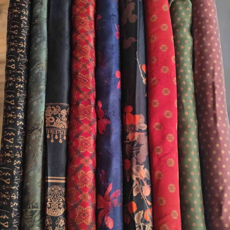 100桑蚕丝真丝面料定制商品开裁非质量不退换