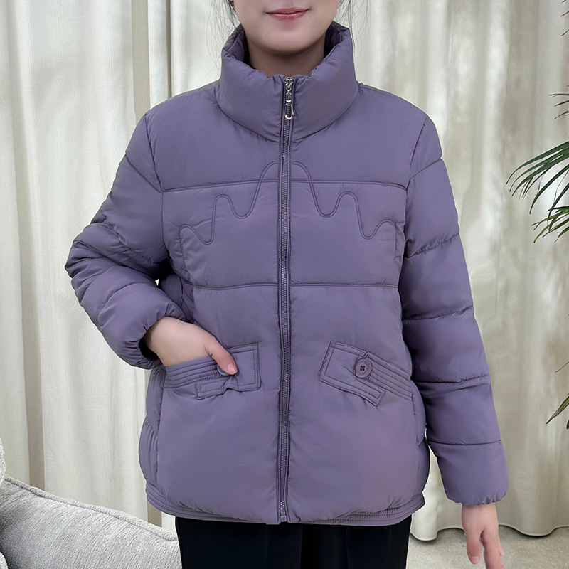 2024新款妈妈装秋冬季羽绒棉服女士时尚冬季时尚短款外套中老年人