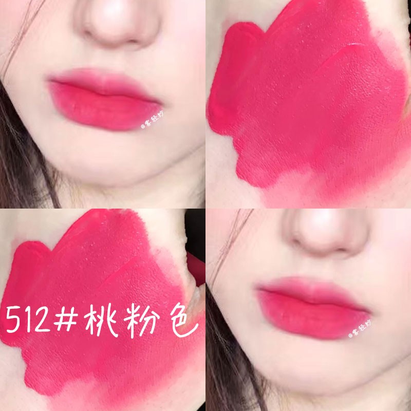 女团桃粉色哑光口红唇釉女丝绒雾面学生款大牌正品小众品牌玫红色
