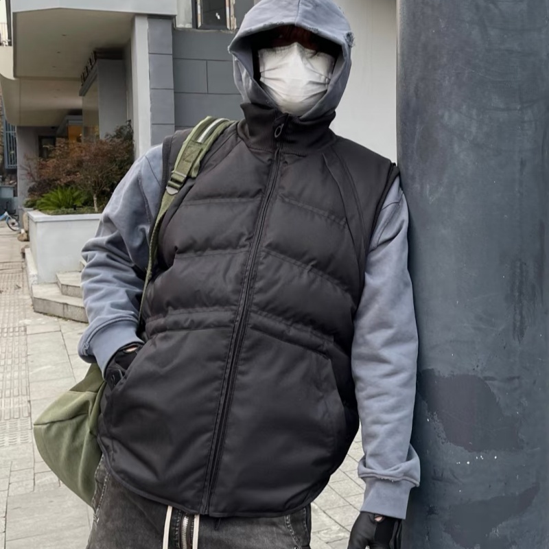 情侣款时尚欧克利同款户外机能轻薄蓄热保暖棉马甲潮C1226