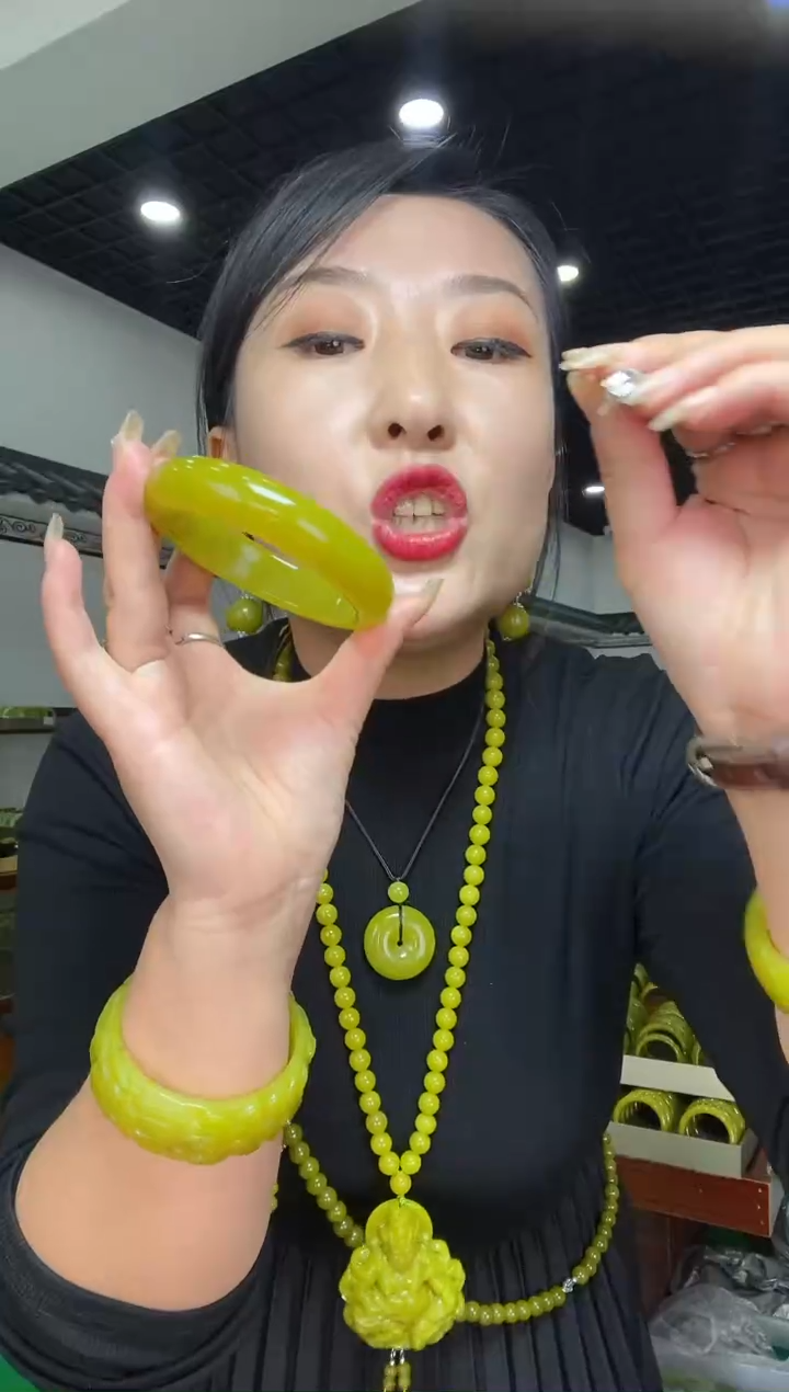 【闪购商品】岫玉戒指未镶嵌64圈口