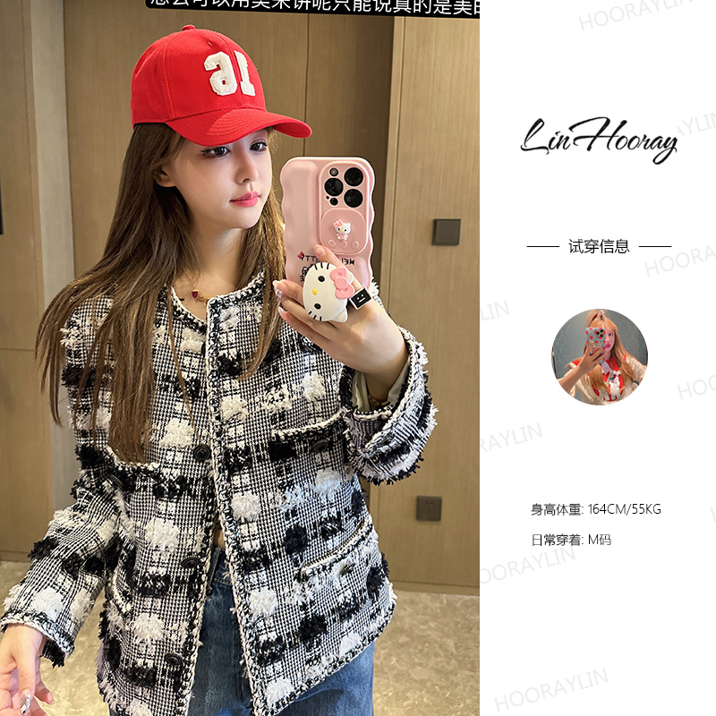 【HoorayLin】山茶花系列手工坊定制外套QC款#QD155-1