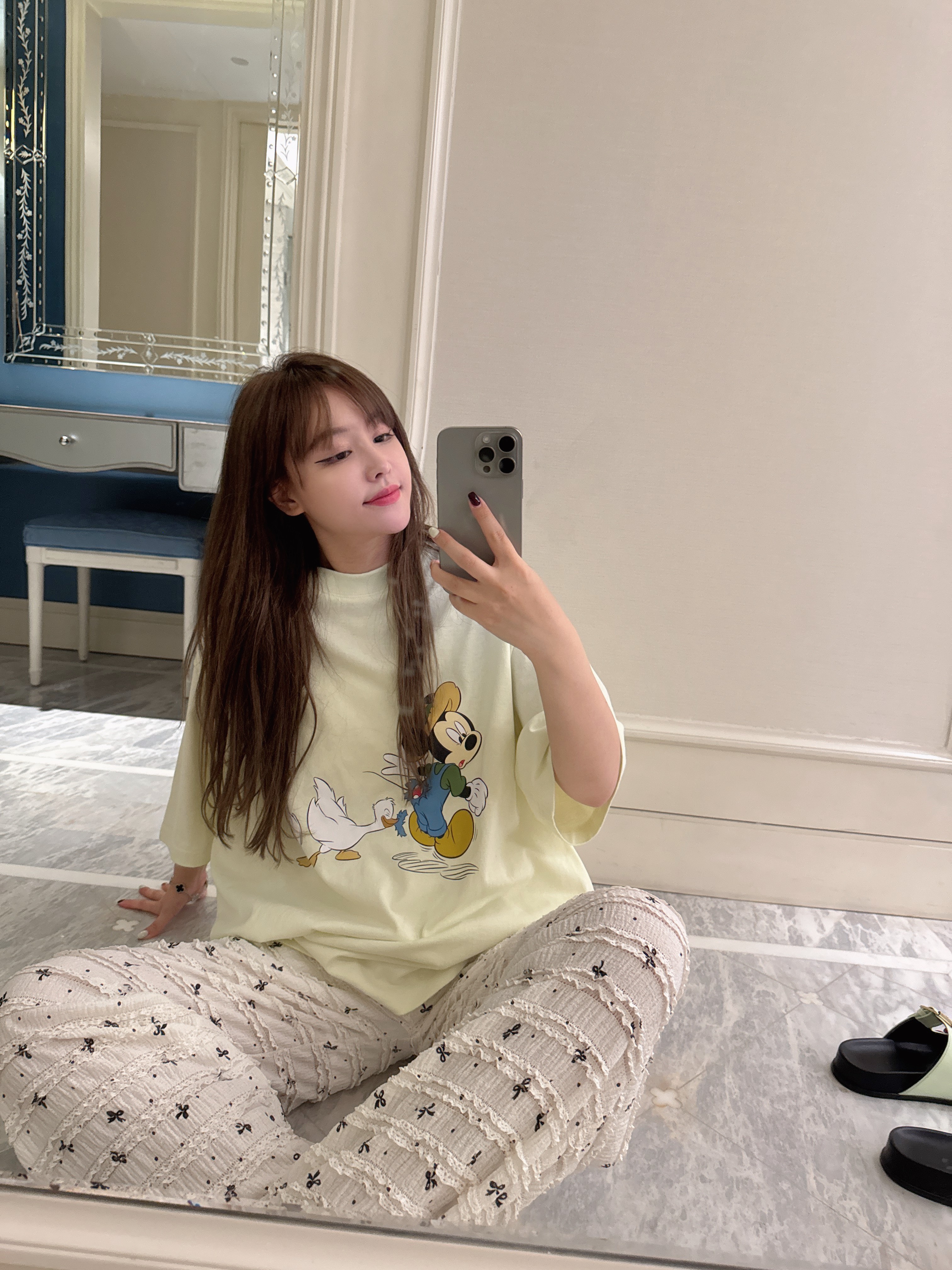 【HoorayLin】蝴蝶结泡泡休闲裤#HO8108