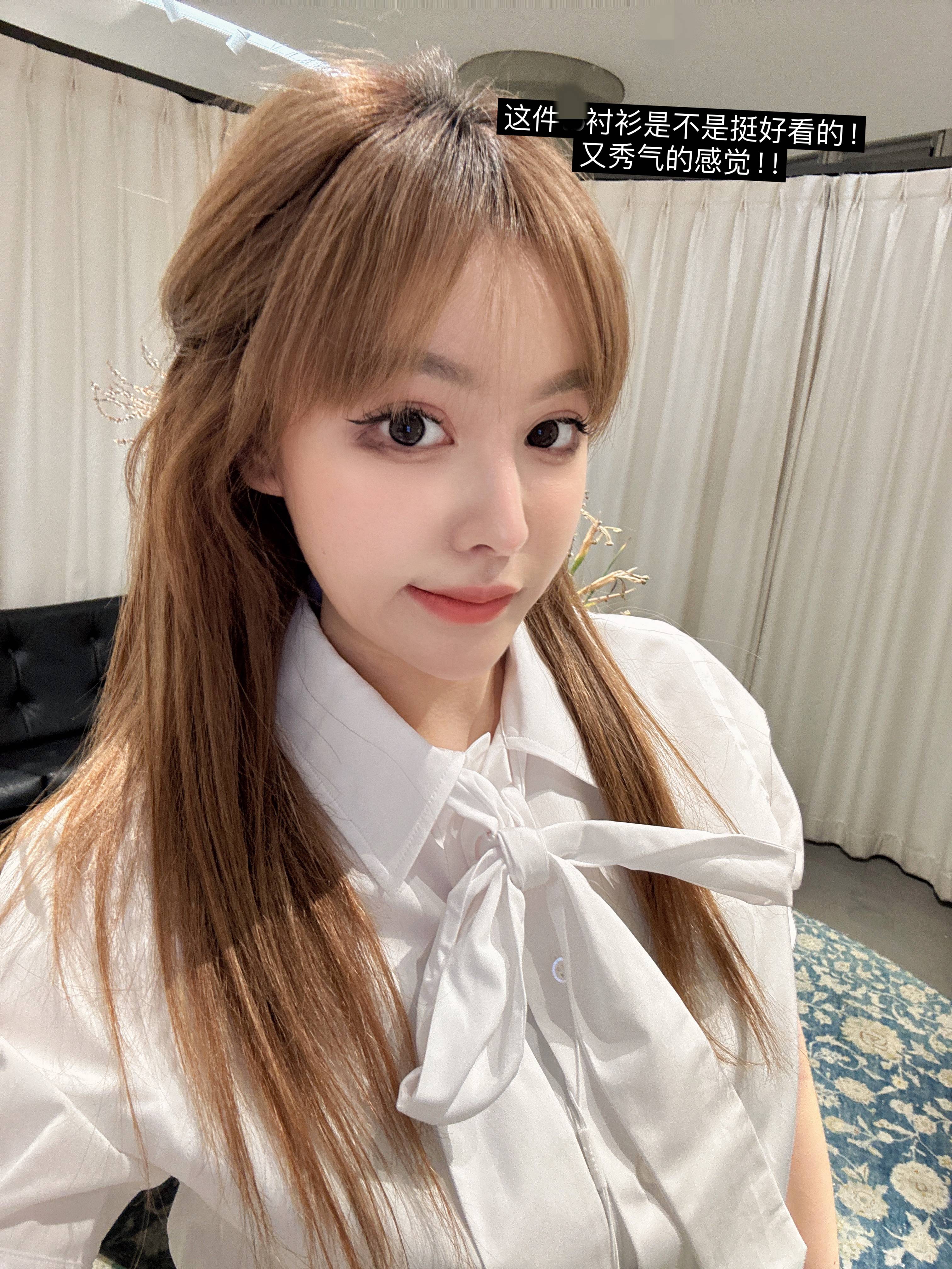 【HoorayLin】yb定制经典蝴蝶结衬衫#HD8085