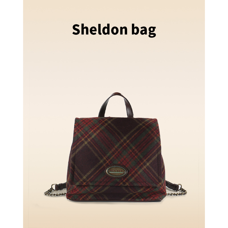 Sheldonbag【海德千金】2023新款潮通勤上学双肩包单肩手提背包书包