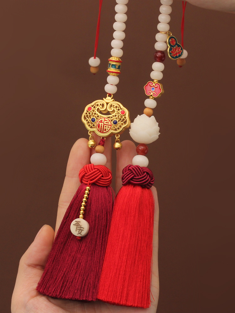 汽车挂件吉祥如意原创品牌精品制作车内后视镜汽车内饰摆件