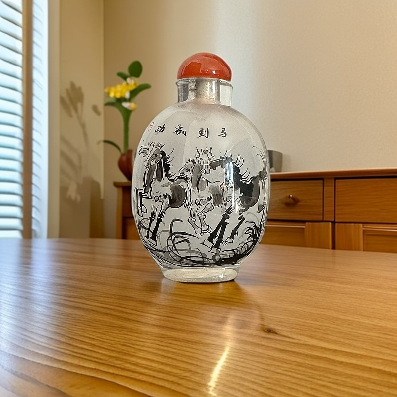 【宫廷匠人】传统手工绘内画鼻烟壶商务送礼佳品中国特色工艺品非遗