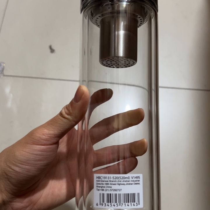树脂制品万v149s双层玻璃杯520ml橄榄绿