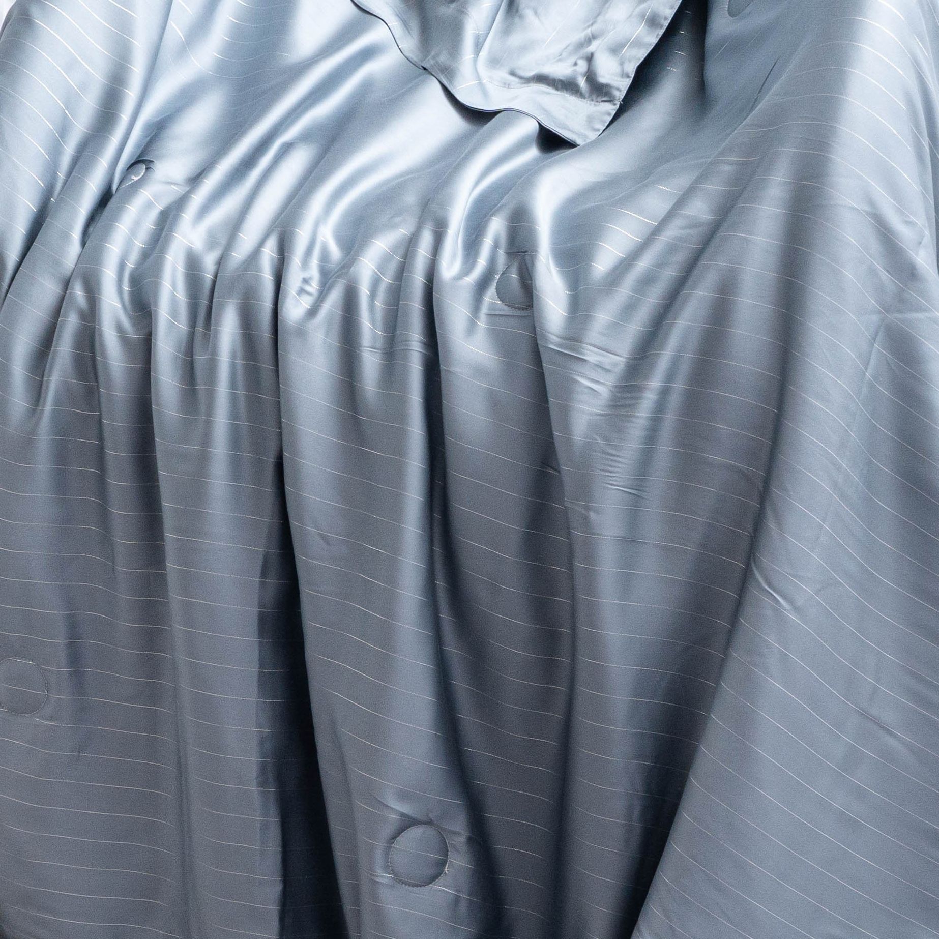 【三件套】天丝银纤维纯色三件套-灰蓝色【奥地利进口兰精天丝】