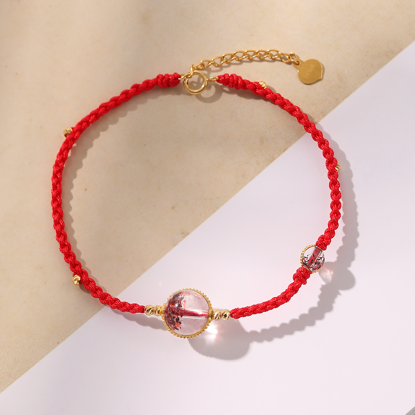 一了个卜【姜莱】18k金金草莓编绳