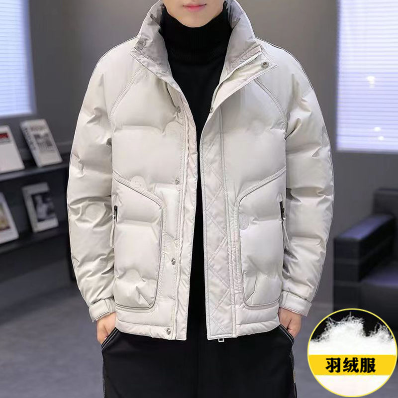 鸭鸭羽绒服男冬季2023新款高档免洗男士羽绒服防寒保暖白鸭绒外套