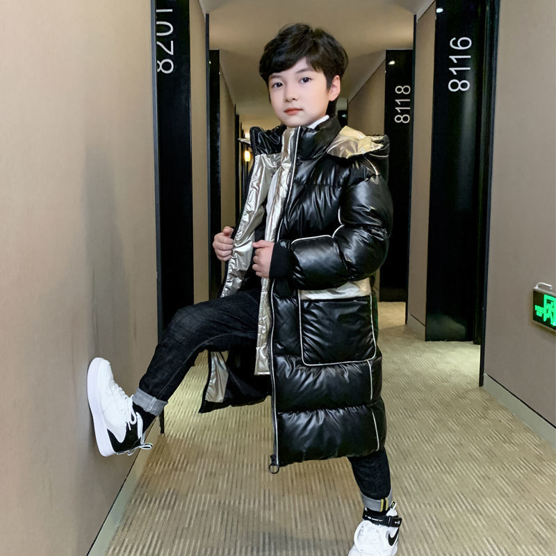 鸭鸭羽绒衣中长款新款小女孩韩版加厚冬季儿童保暖大童时尚外