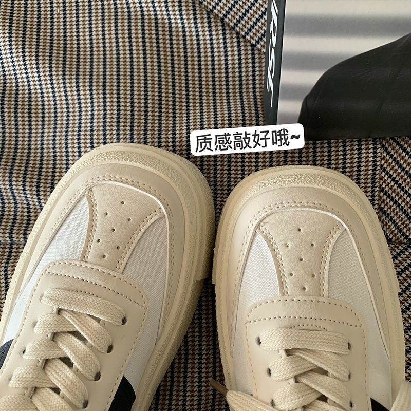 韩国INS厚底增高显腿长小白鞋女李圣经款百搭运动休闲鞋松糕板鞋