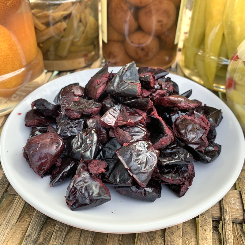 广西灵山榄角肉当季楠角传统手工制作乌榄下饭菜黑橄榄干300g/瓶