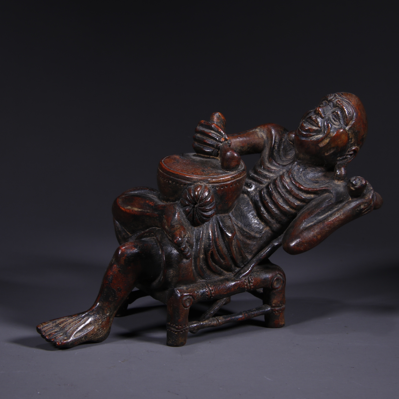 （山不在高）清香香木老翁摆件 旧藏83345 Q琴