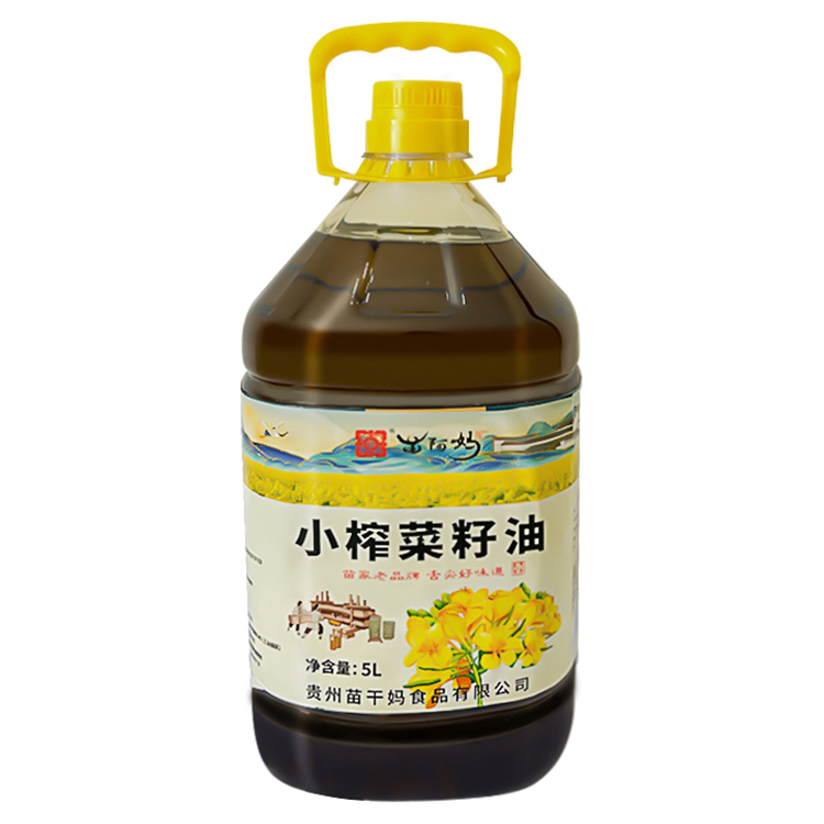 苗阿妈-【小榨菜籽油5L装】贵州菜籽油农家压榨食用油炒菜粮油