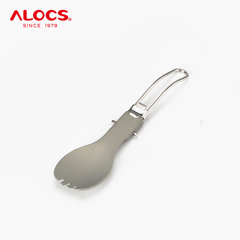 Alocs/爱路客户外便携野炊折叠勺餐具收纳可折叠露营野外多功能