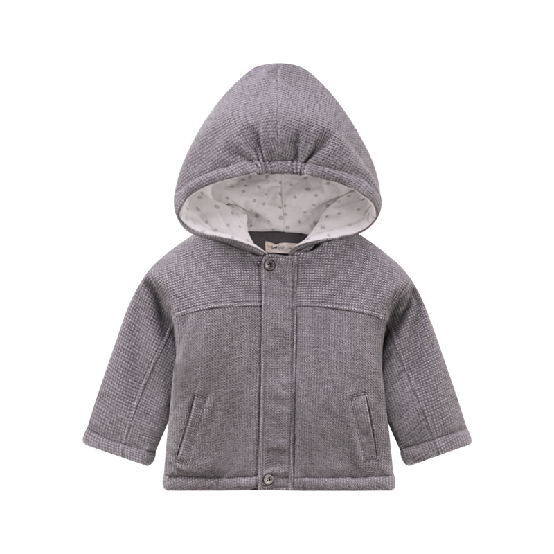 派对时光连帽全开外套/加厚冬款女宝连帽外套