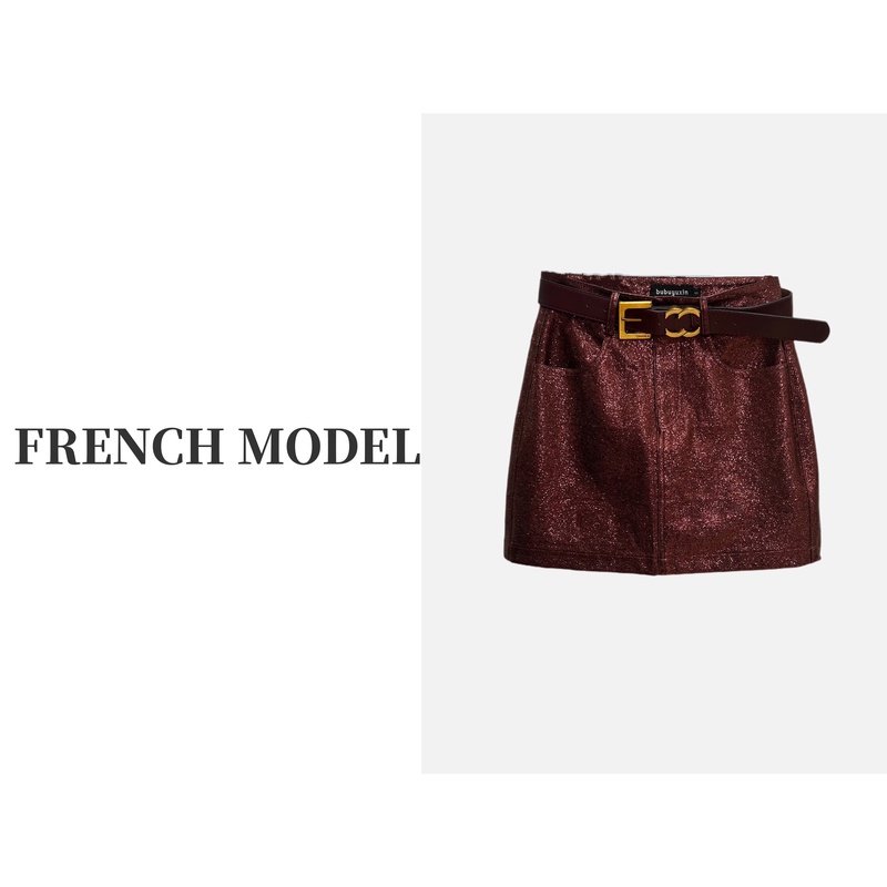 FRENCH MODEL 媛媛.2023秋季新款高端设计半身裙女装短裙40850192