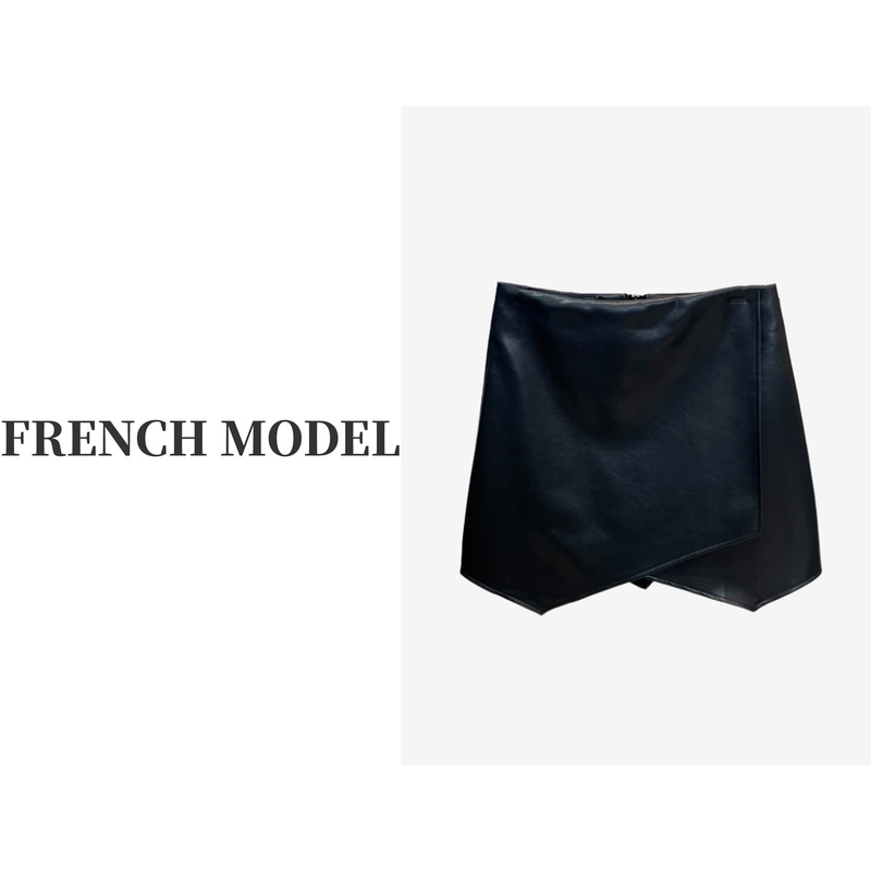 FRENCH MODEL 媛.2023秋季新款不规则设计半身裙女装短裙40850049