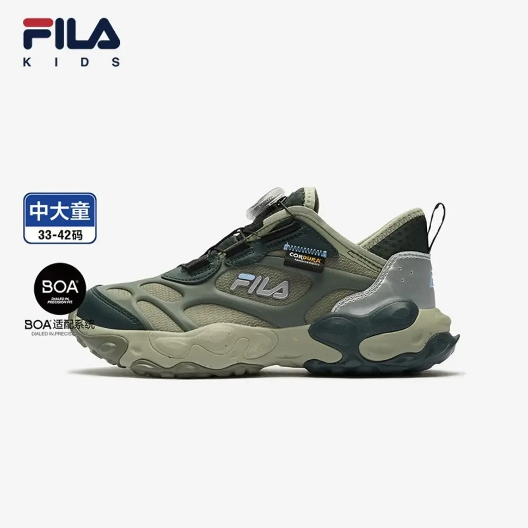 【龙鲤】斐乐儿童新款中大童运动防滑户外鞋K15B432504