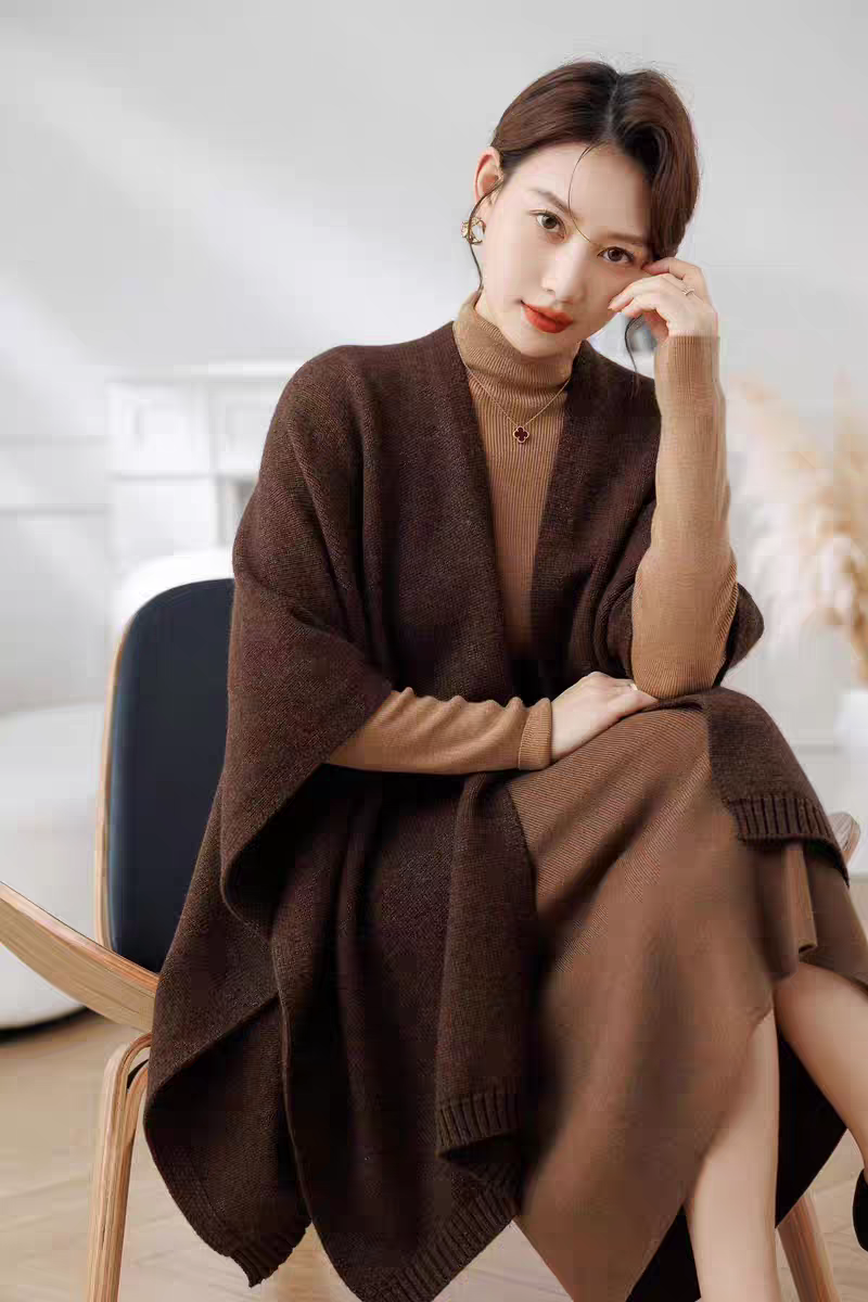高配牦牛绒，原创版型披肩