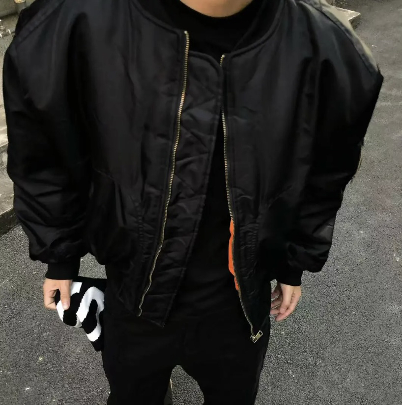 美式工装飞行夹克复古棉服冬季外套oversize短宽休闲