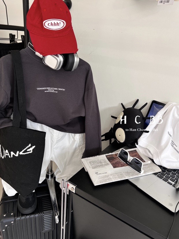 【MyGirl我的女孩】【现货2025春款】新品上市男女童中性韩版T恤8001