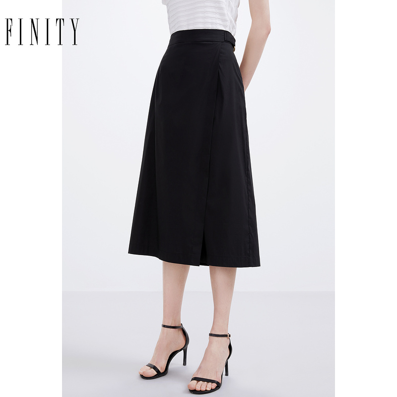 【立子专属】FINITY 薄款宽松垂感直筒休闲七分裤女 F20UC9141K