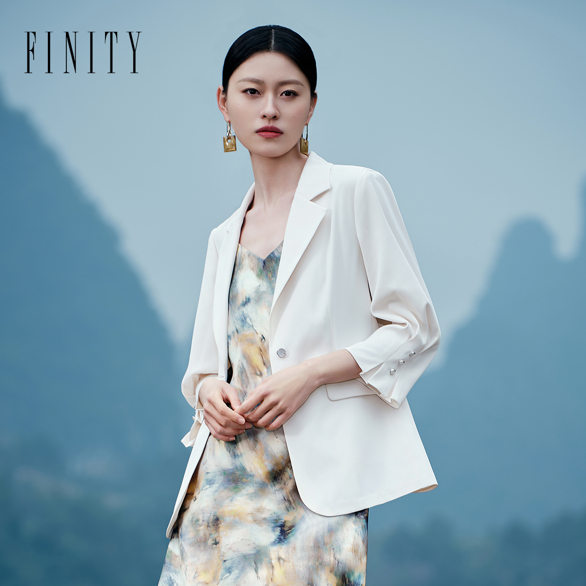 【力力淘专属】FINITY 气质新款外套洋气小香风宽松显瘦 F21X1D04X1