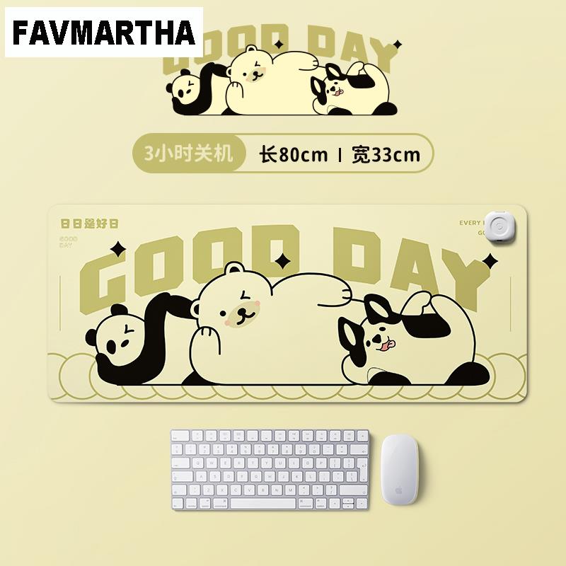 FAVMARTHA加热鼠标垫暖桌垫蓄热办公室桌面超大暖手保暖冬天学生