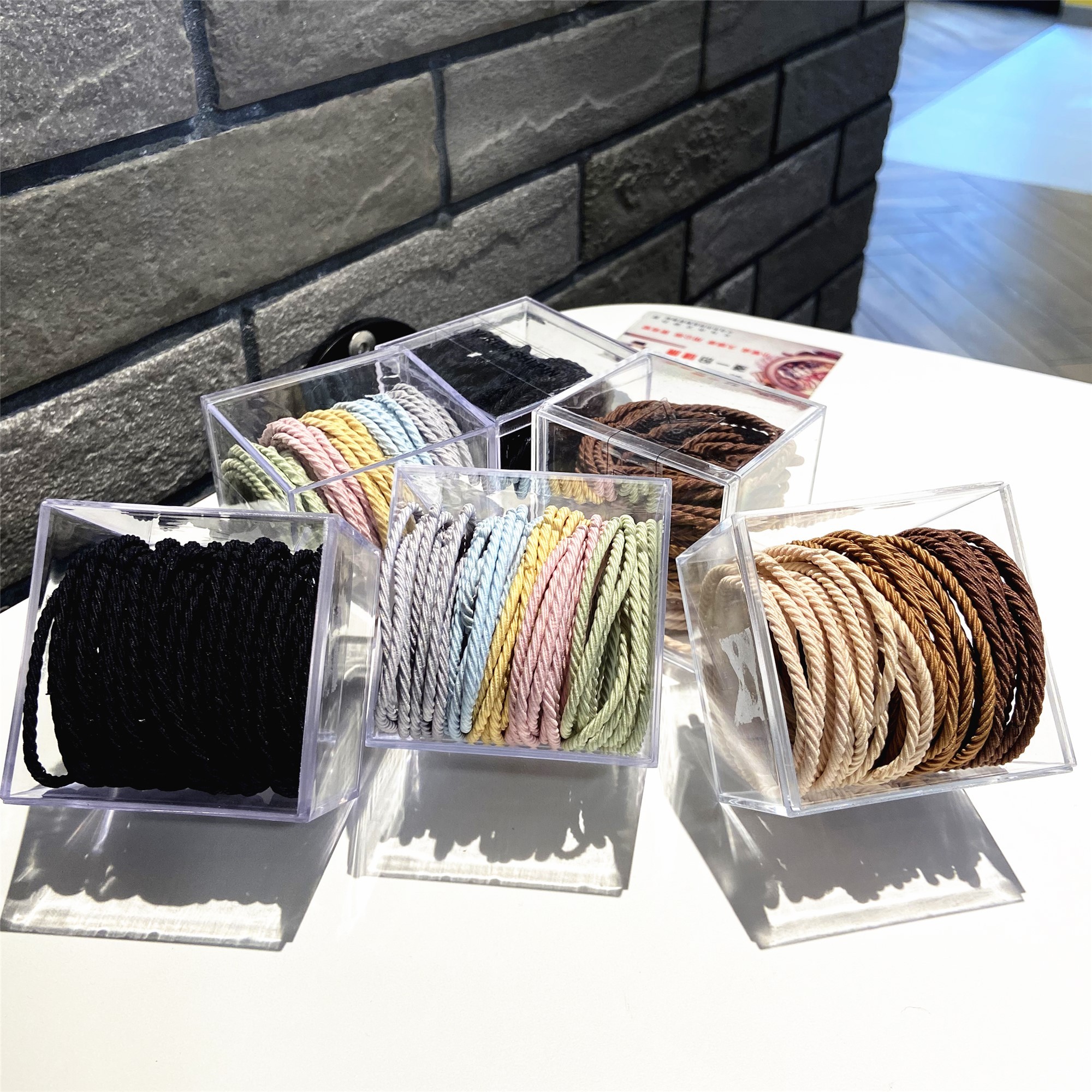 高弹力简约细头绳发圈皮筋发饰通用发绳头饰