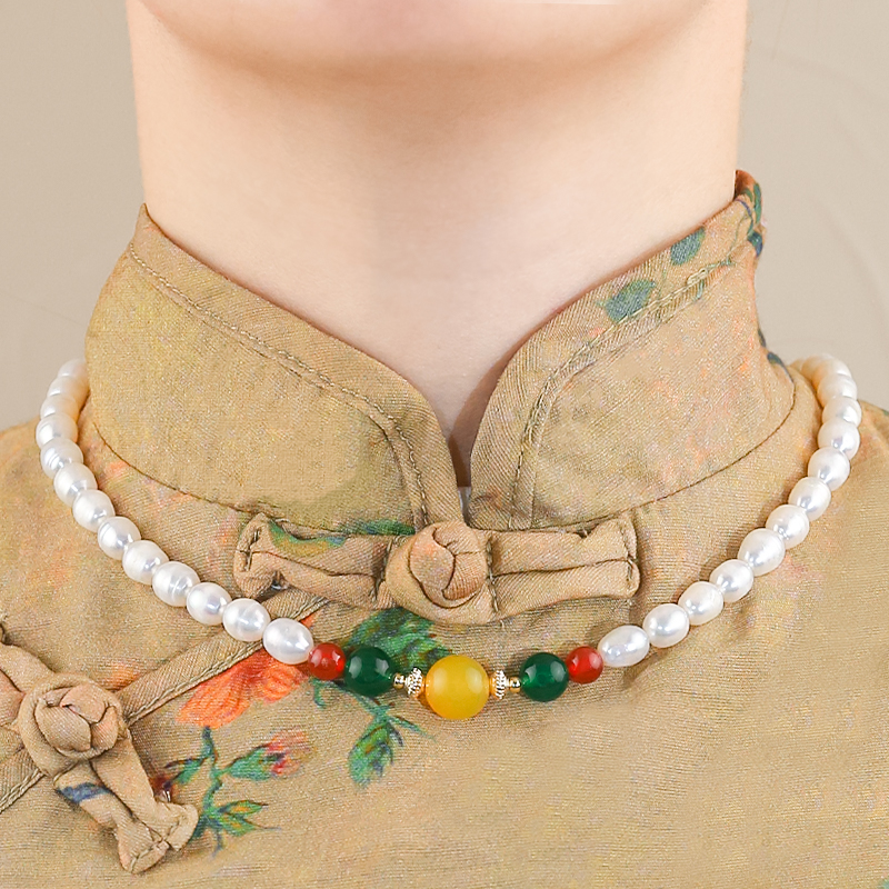 福利款米粒珠-时尚百搭珍珠项链妈妈链毛衣链