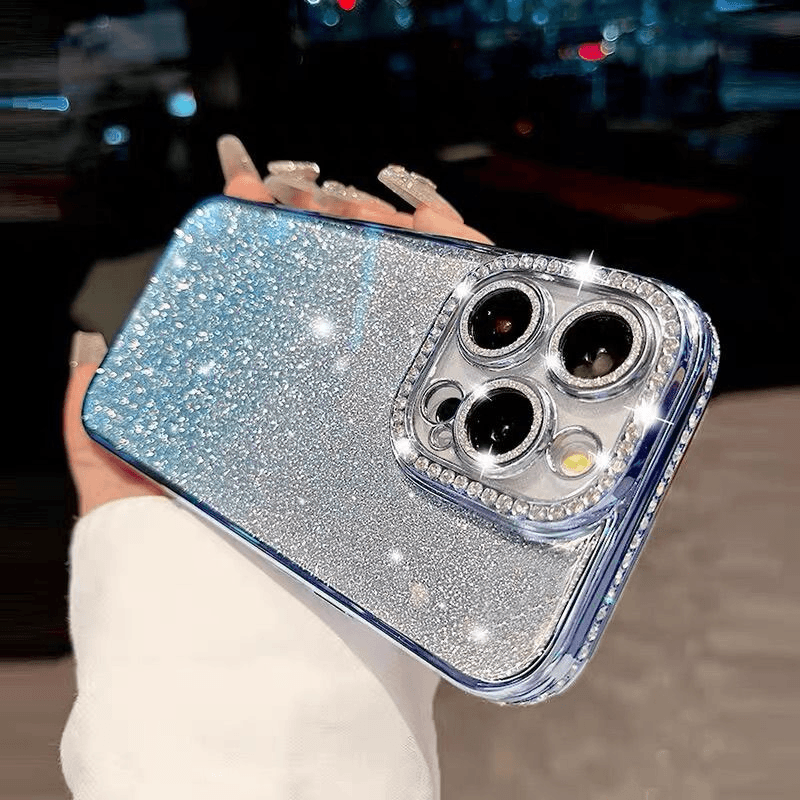 高颜值闪粉奢华水钻苹果15promax手机壳iPhone14防摔13新款12软11