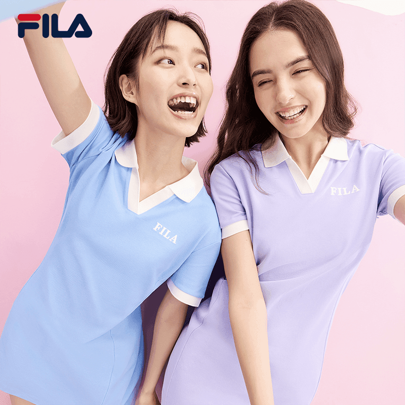 Fila/斐乐女装夏季新款 POLO连衣裙显瘦气质优雅舒适 F51W429301F
