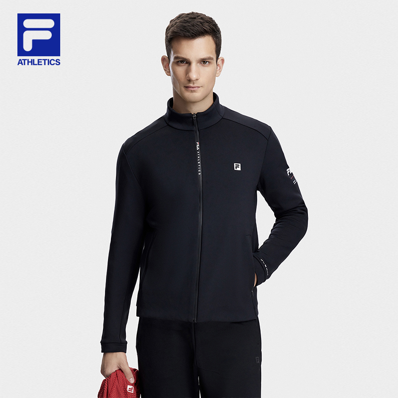 Fila/斐乐【立领加绒】男装运动时尚秋冬季防风休闲上衣A11M341504F