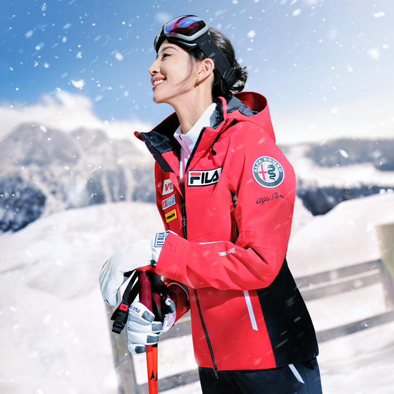 Fila/斐乐SKI凌空科技【五方联名】时尚潮流连帽滑雪服A11W346921F