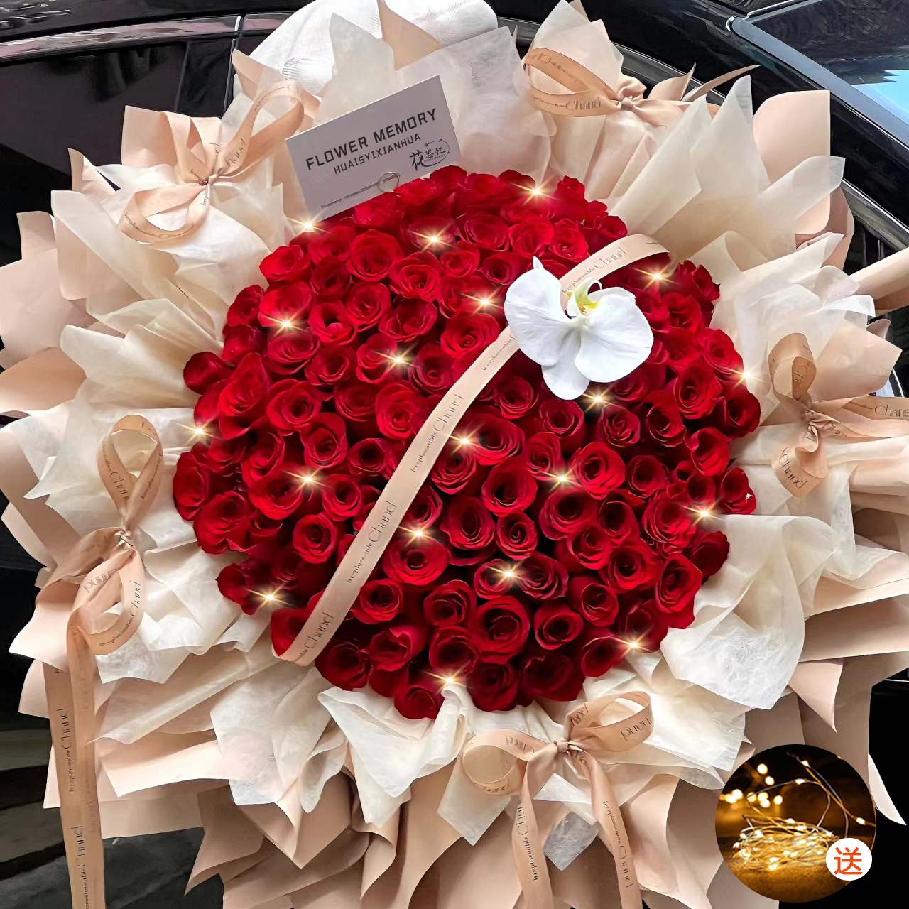 我将玫瑰藏于身后『红玫瑰系列』求婚纪念日生日冬日仪式感送恋人爱人闺蜜朋友花束鲜花订购同城配送小时达