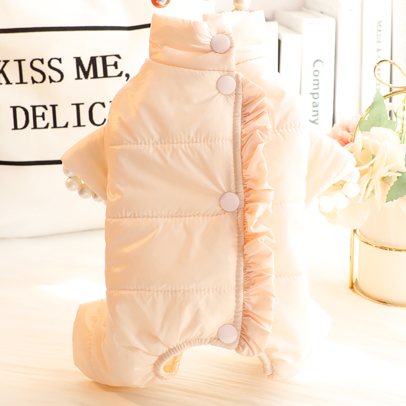 狗狗衣服秋冬装厚款轻盈包肚护肚四脚棉衣保暖小型犬泰迪宠物5535