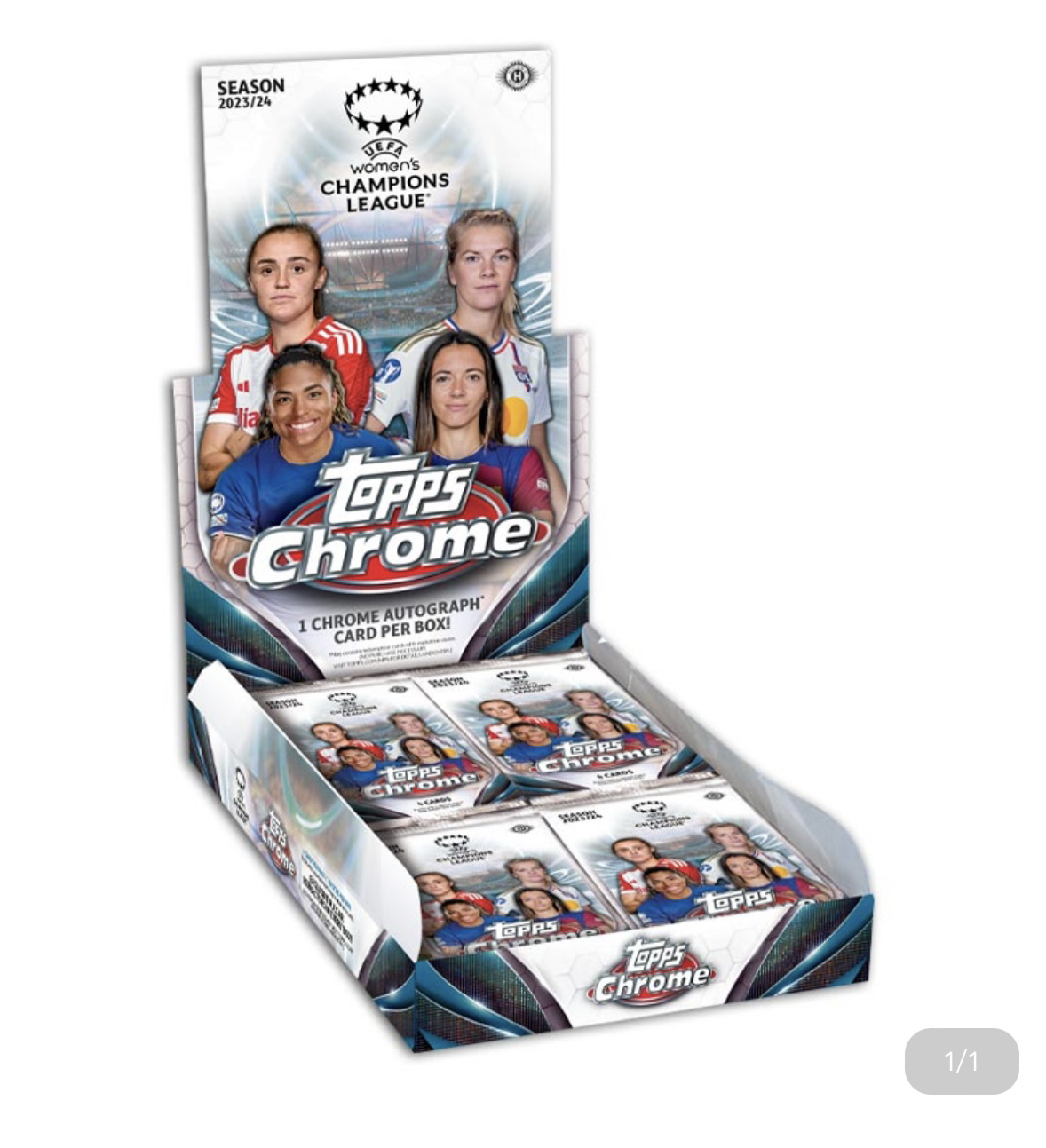 「代拆」2024 Topps chrome 女足欧冠 hobby 盲盒未成年禁止下单