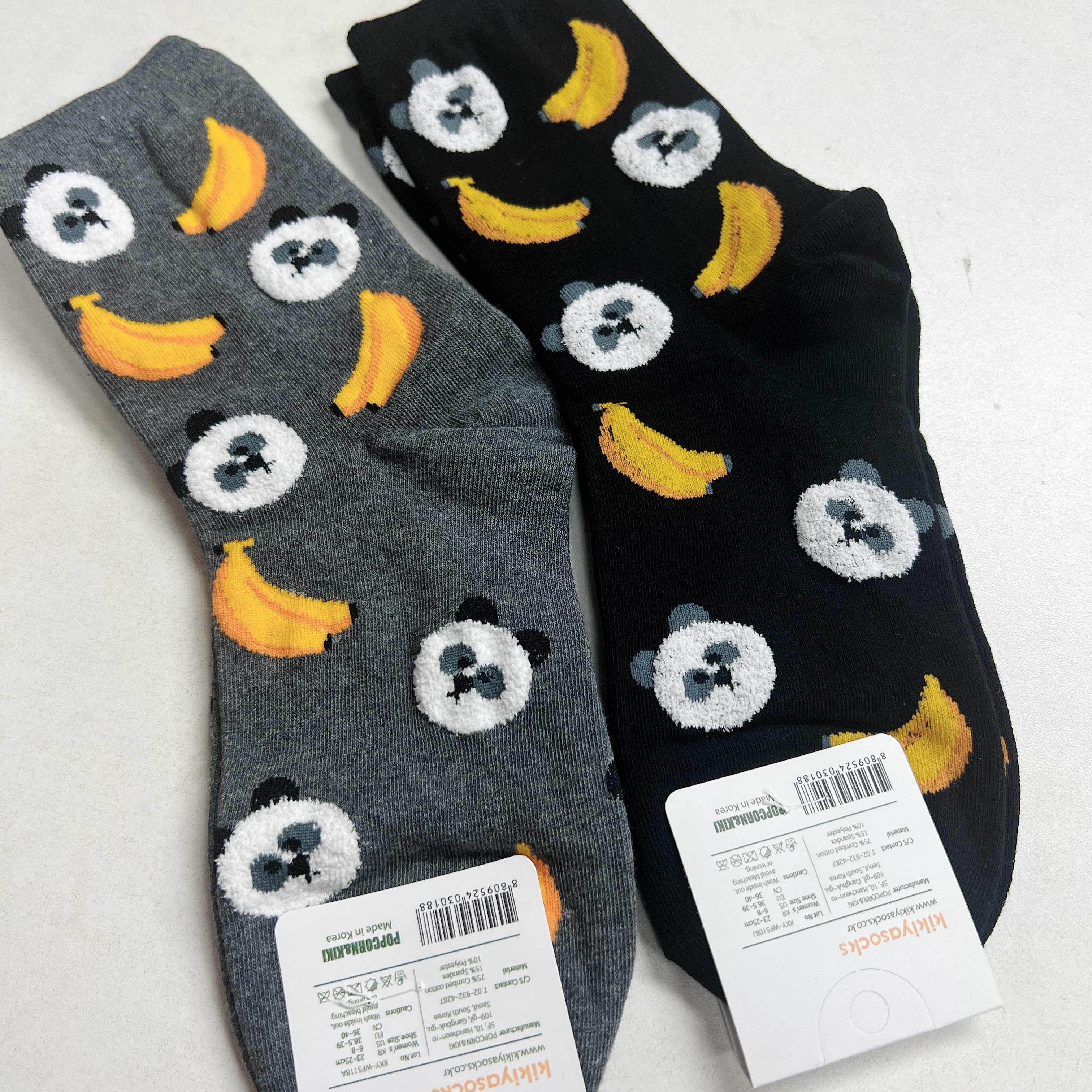 33664 韩版学院风女士棉袜2双，23-25cm，尺码36-40