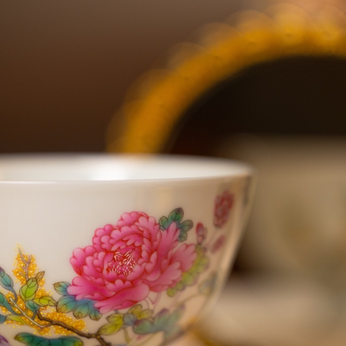 宝蕴阁金桂见喜大鸡心杯