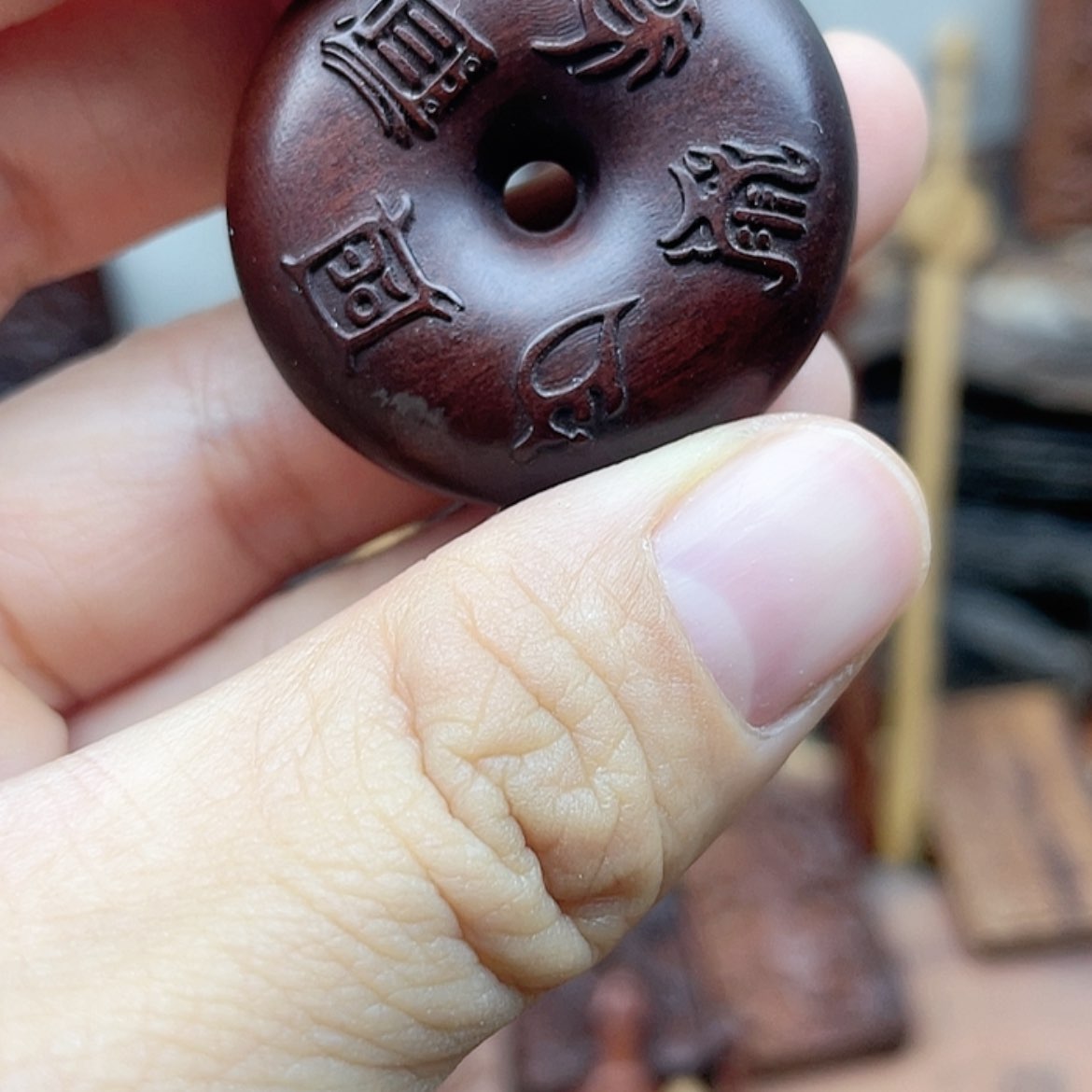 【闪购商品】枣木雷心平安扣