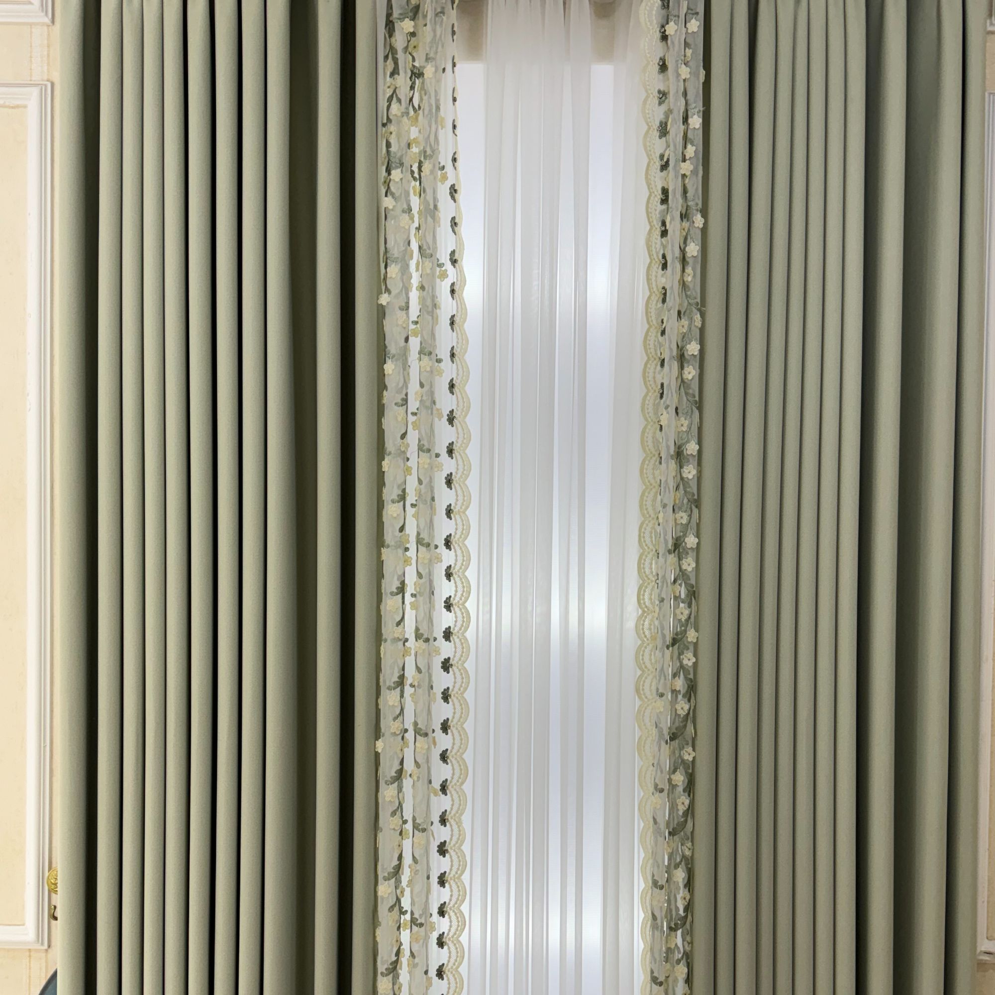 麦尔棉极简的线条百搭温柔的绵延时尚的窗帘