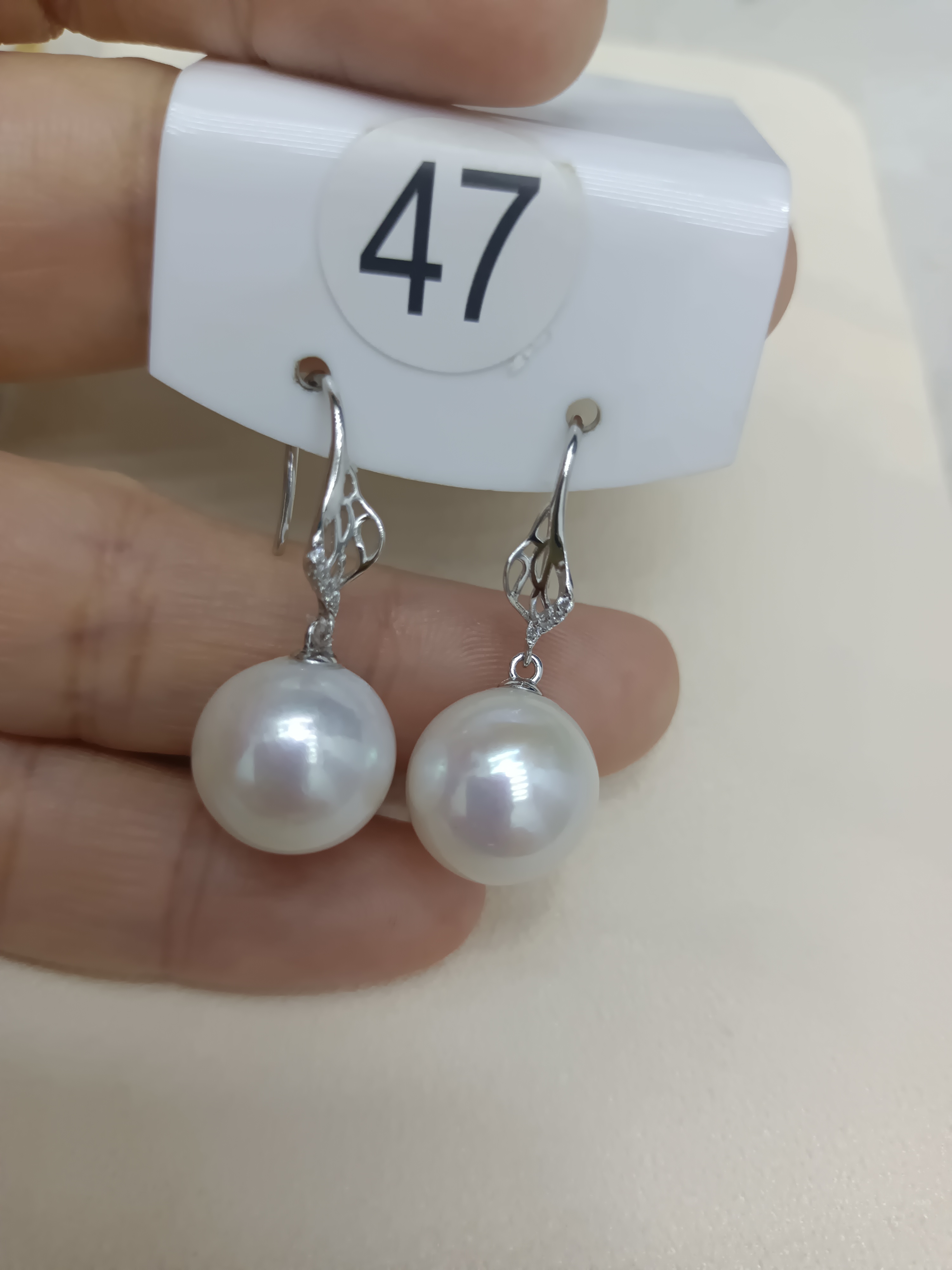 丽源珠宝推荐 天然淡水珍珠简单耳钩