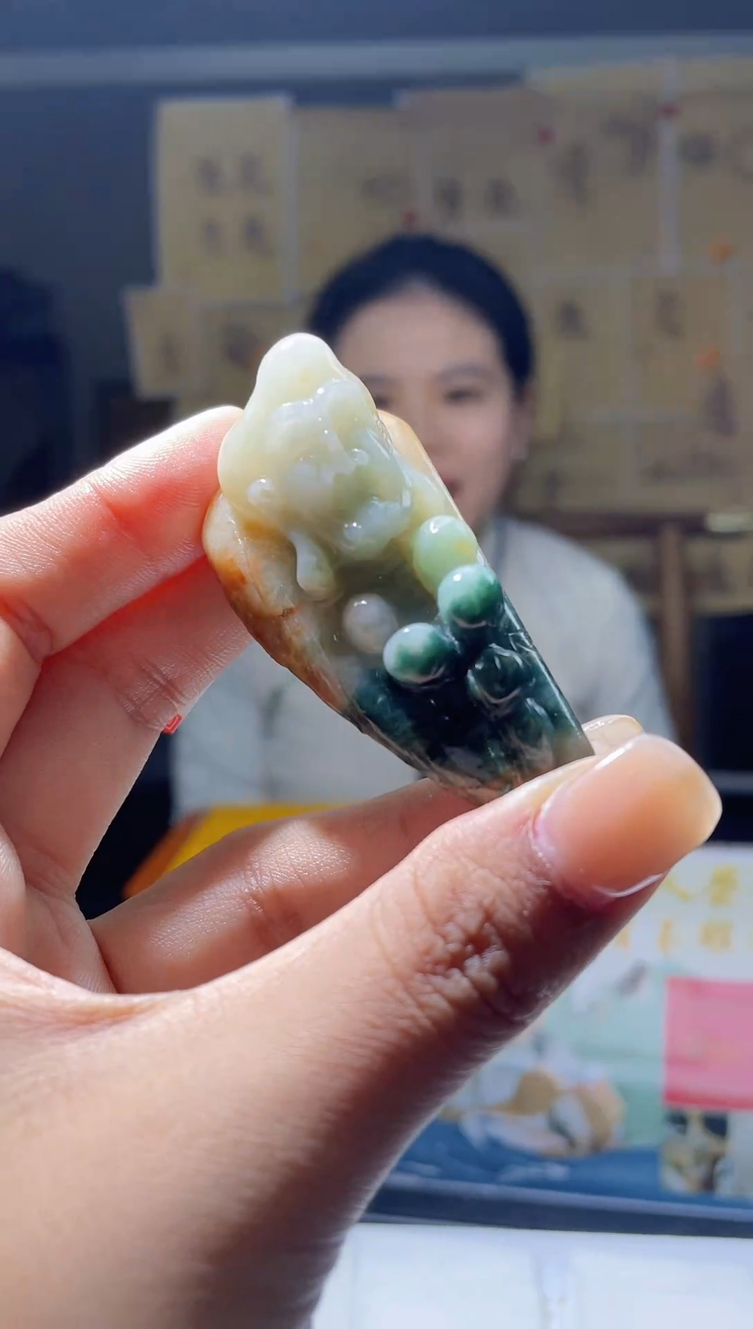 【闪购商品】定制翡翠未镶嵌8-毛货挂件需要抛光