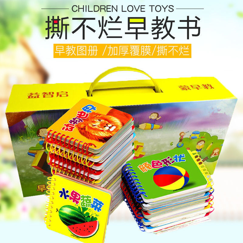 儿童书籍0-3岁婴幼儿启蒙早教认知卡片宝宝看图识字卡片益智图书